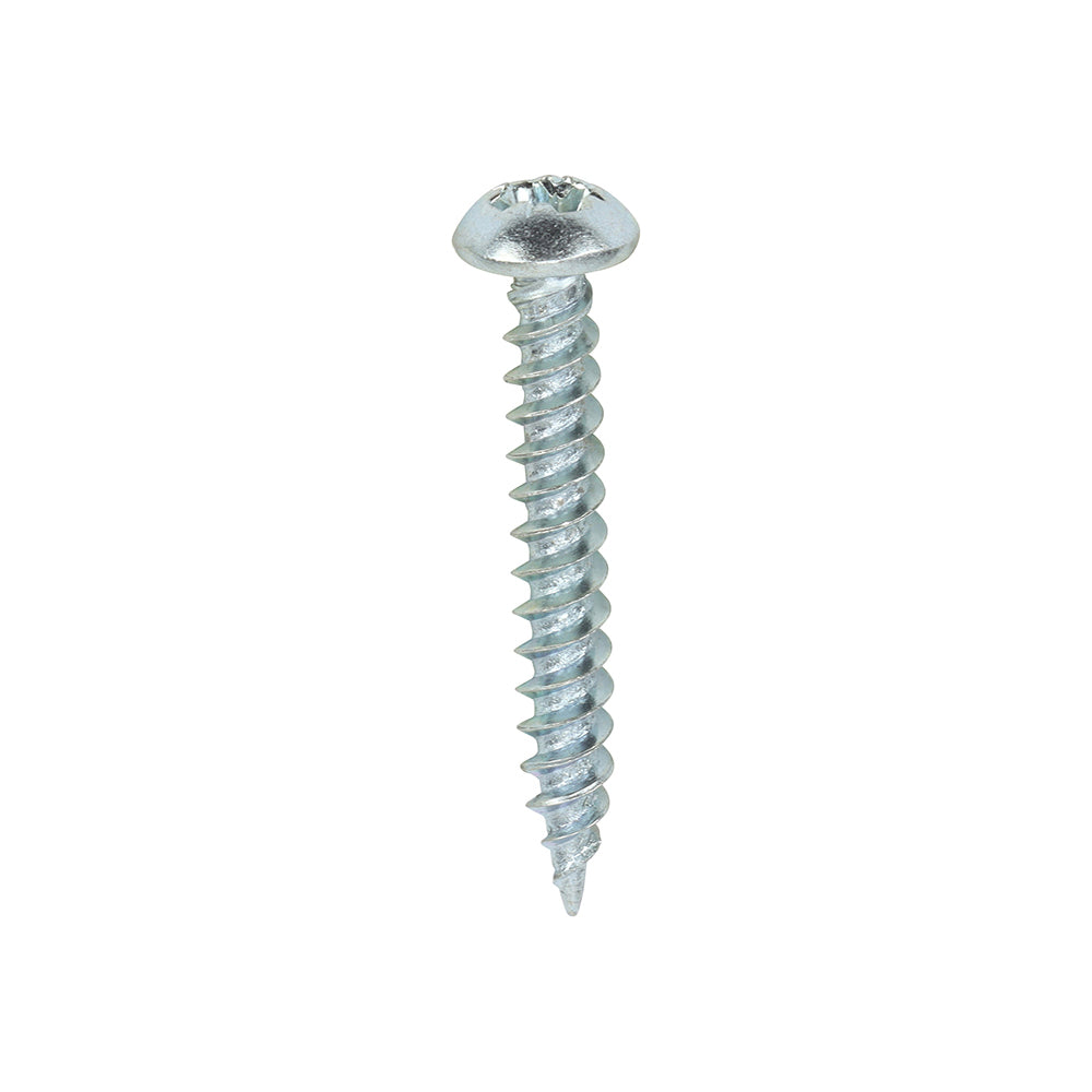 6 x 1 - Twin Woodscrew PZ2 RND Zinc