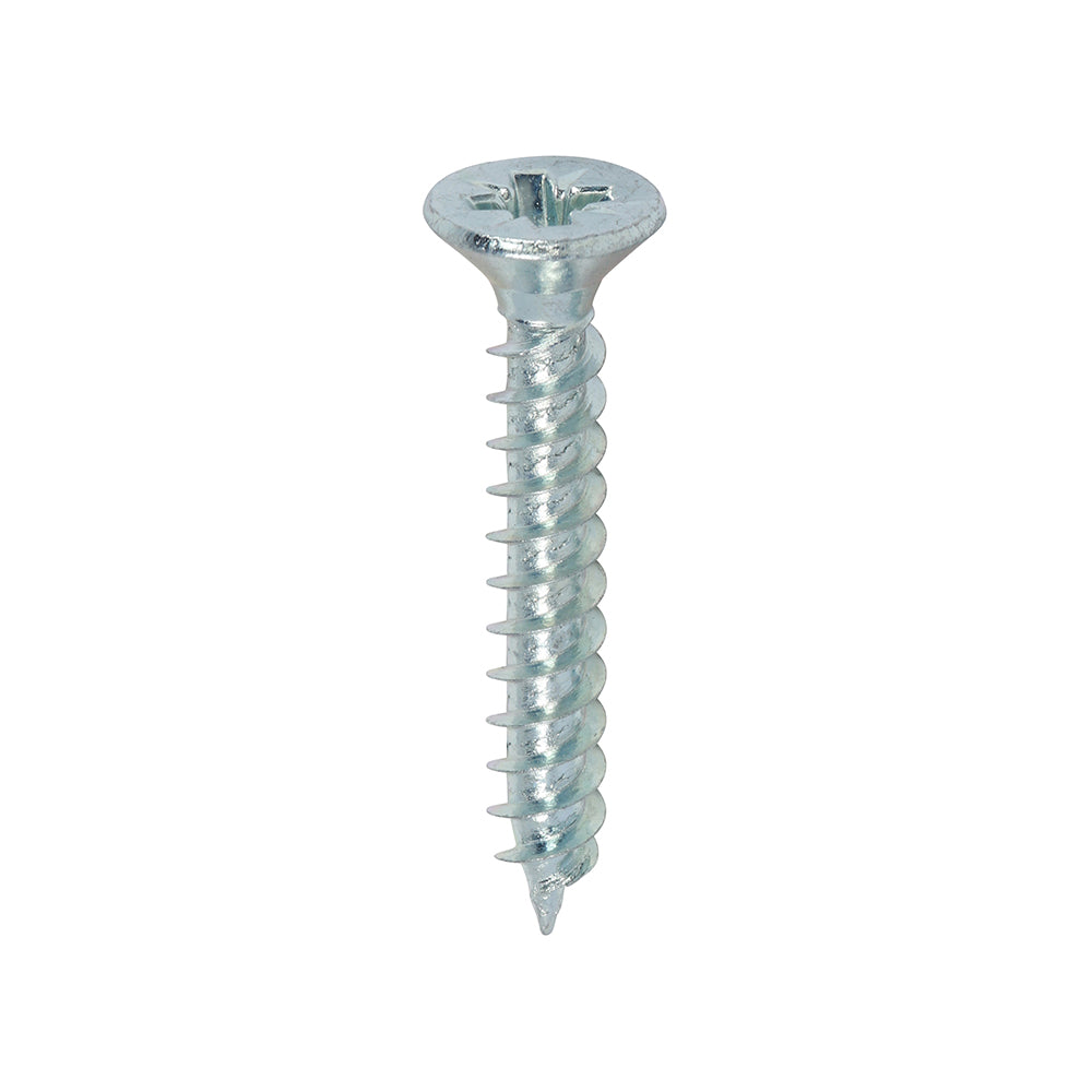 7 x 1 - Twin Woodscrew PZ2 CSK Zinc