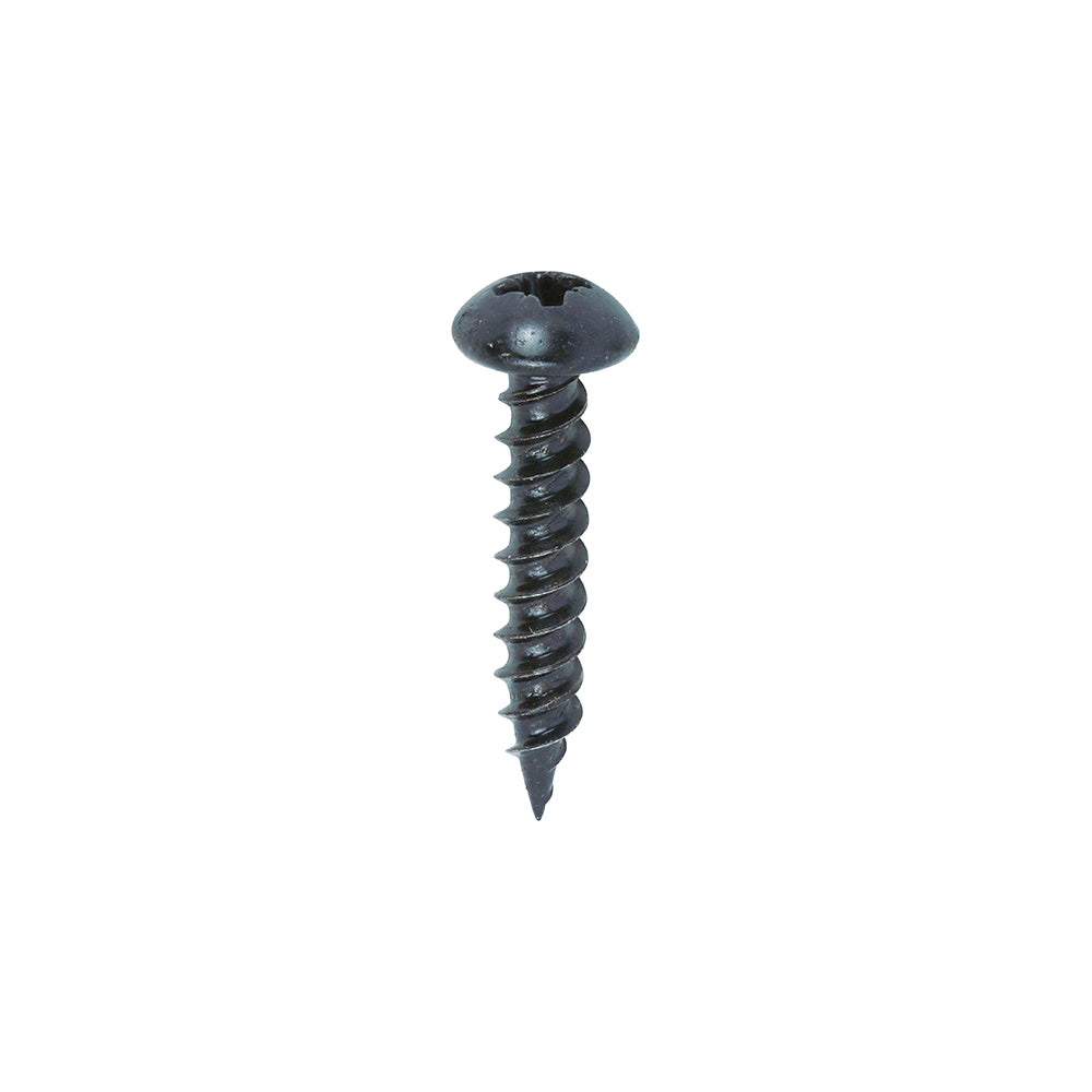 10 x 1 - (25mm x 5mm) - Blackjax Screw PZ2 - Black