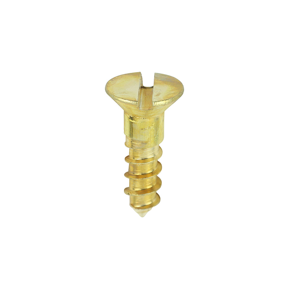 6 x 1/2 - Brass Timber Screw SLOT CSK