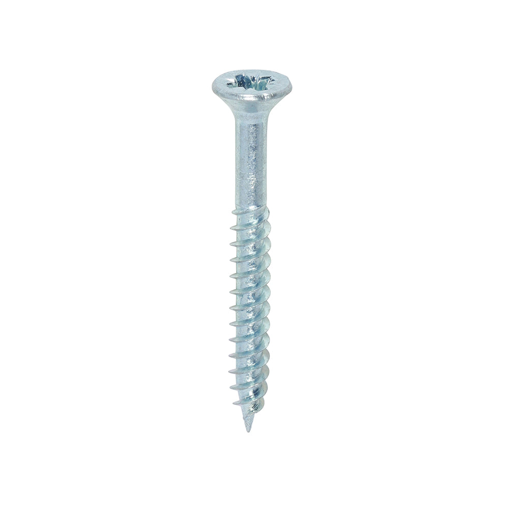 6 x 1 1/4 - Twin Woodscrew PZ2 CSK Zinc
