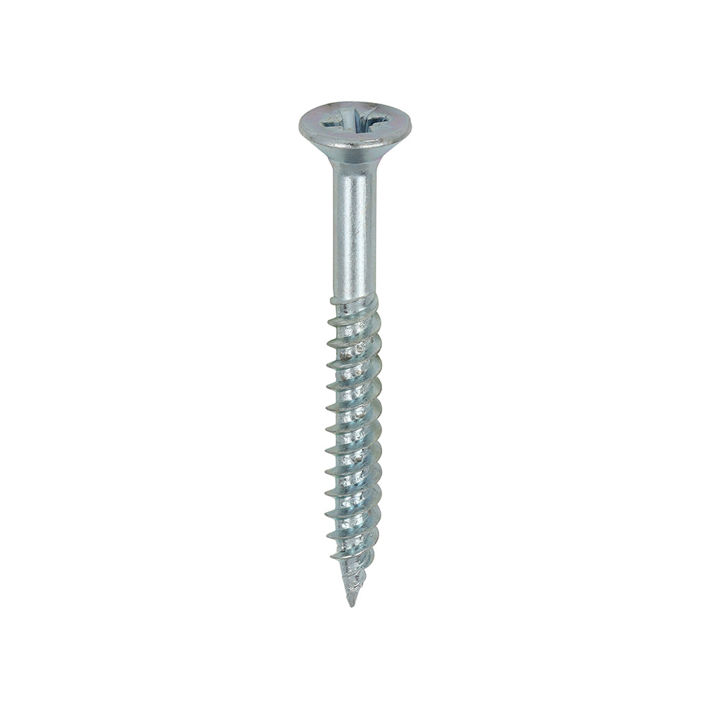 8 x 1 1/2 - Twin Woodscrew PZ2 CSK Zinc
