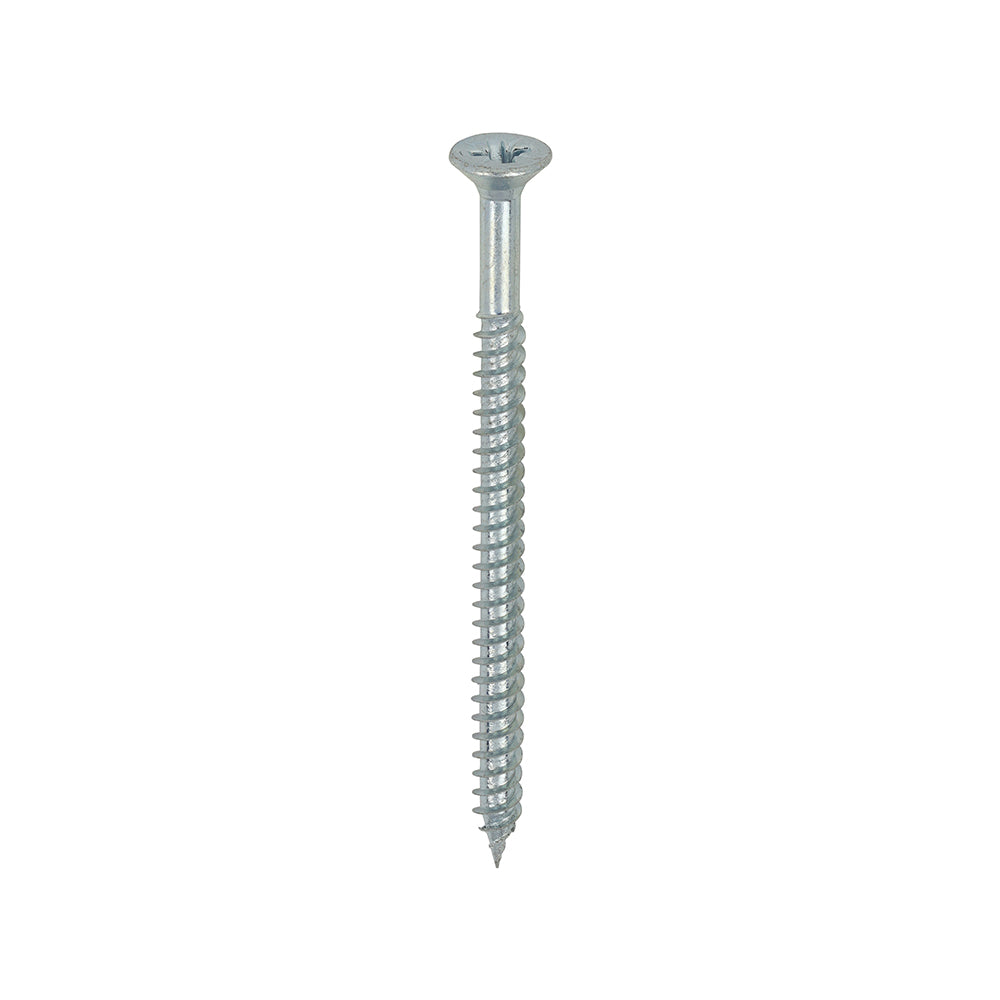 8 x 2 1/2 - Twin Woodscrew PZ2 CSK Zinc