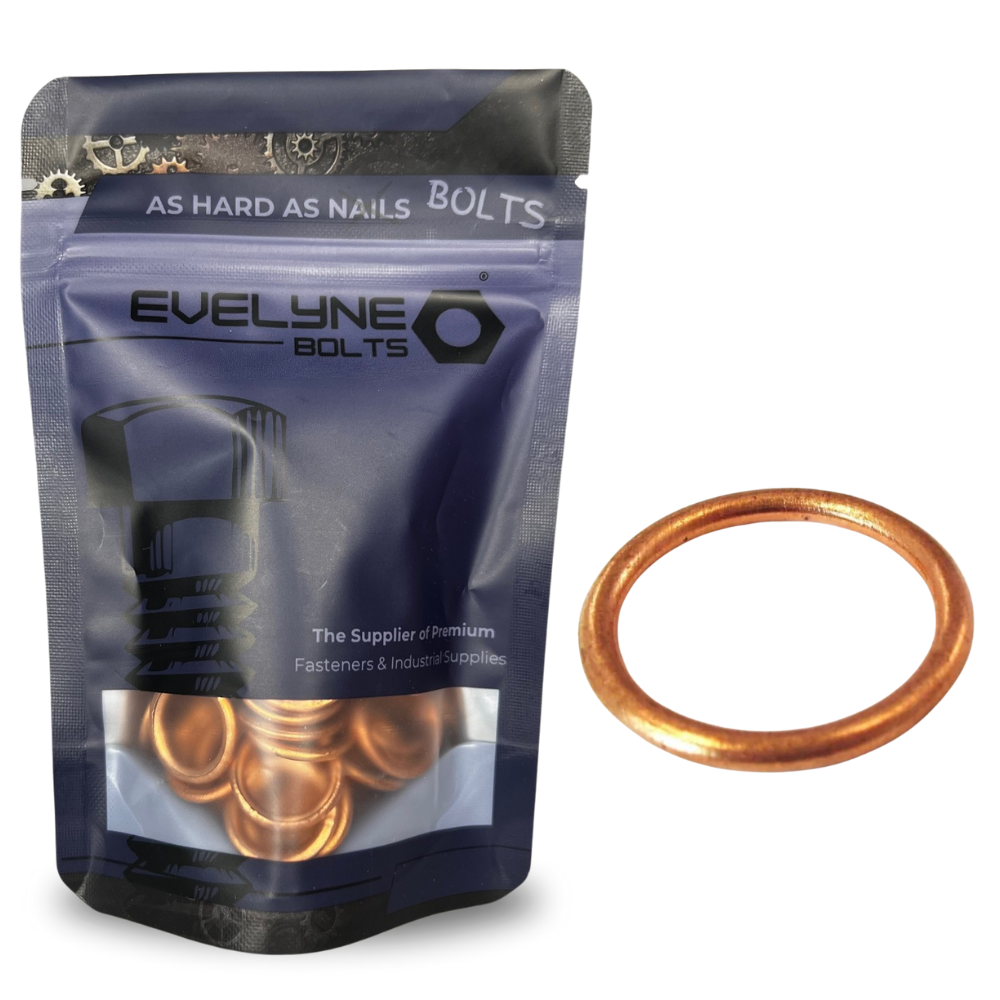 Copper Compression Washer M12x18x2mm - Evelyne Bolts®