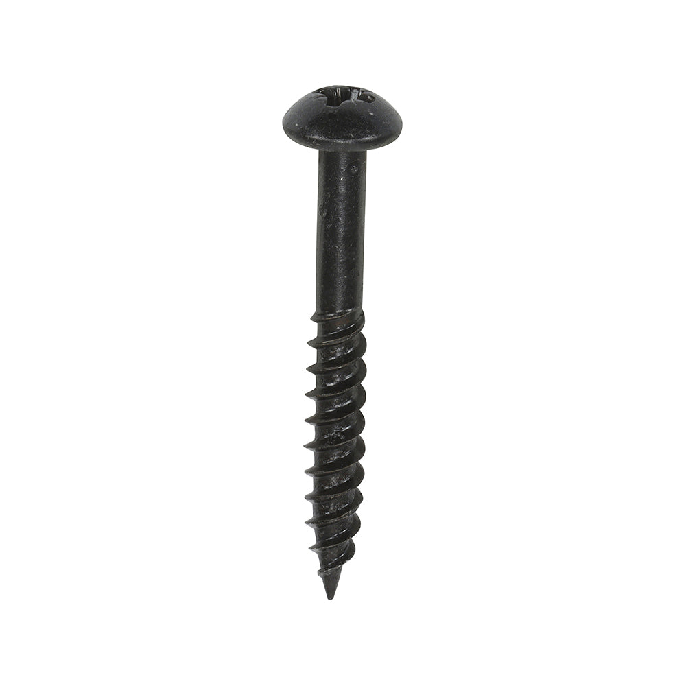 10 x 1 1/2 - (40mm x 5mm) - Blackjax Screw PZ2 - Black