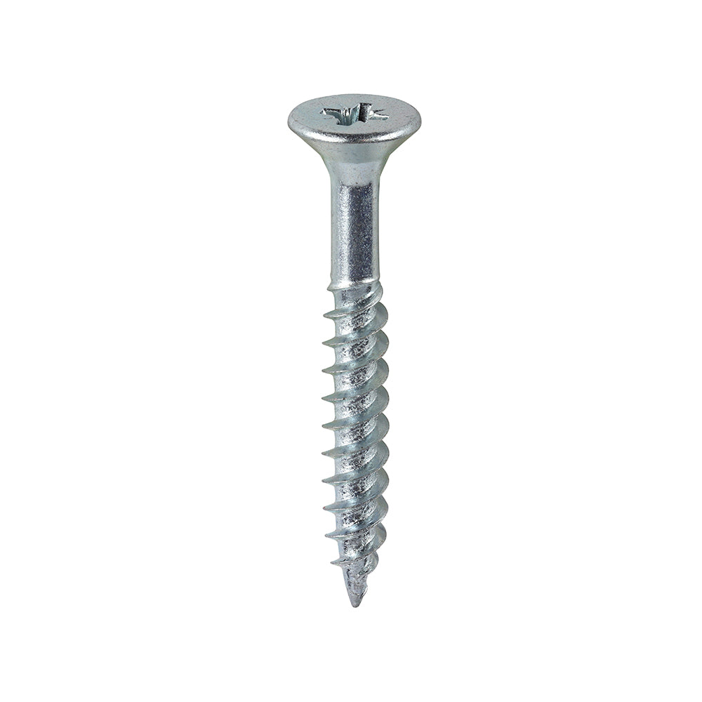 10 x 1 1/2 - Twin Woodscrew PZ2 CSK Zinc