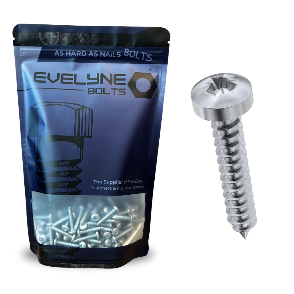 Self Tapper Pozi Pan No14x1.1/2in. - Evelyne Bolts®