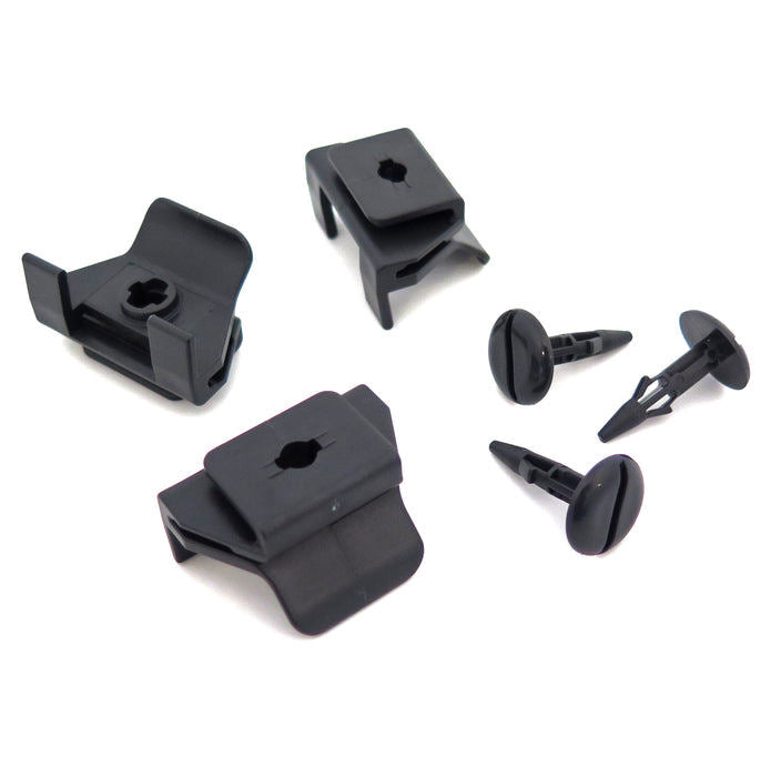 Fastener Set, Spire Clip and Pin, Grey