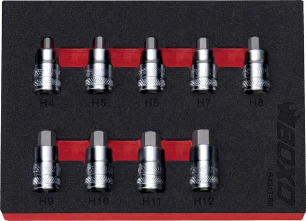 3/8" Hex Super Stubby Bit Socket Set In EVA Foam