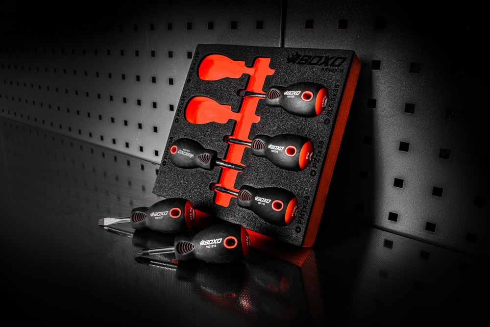 6 Pc Stubby Screwdriver Set