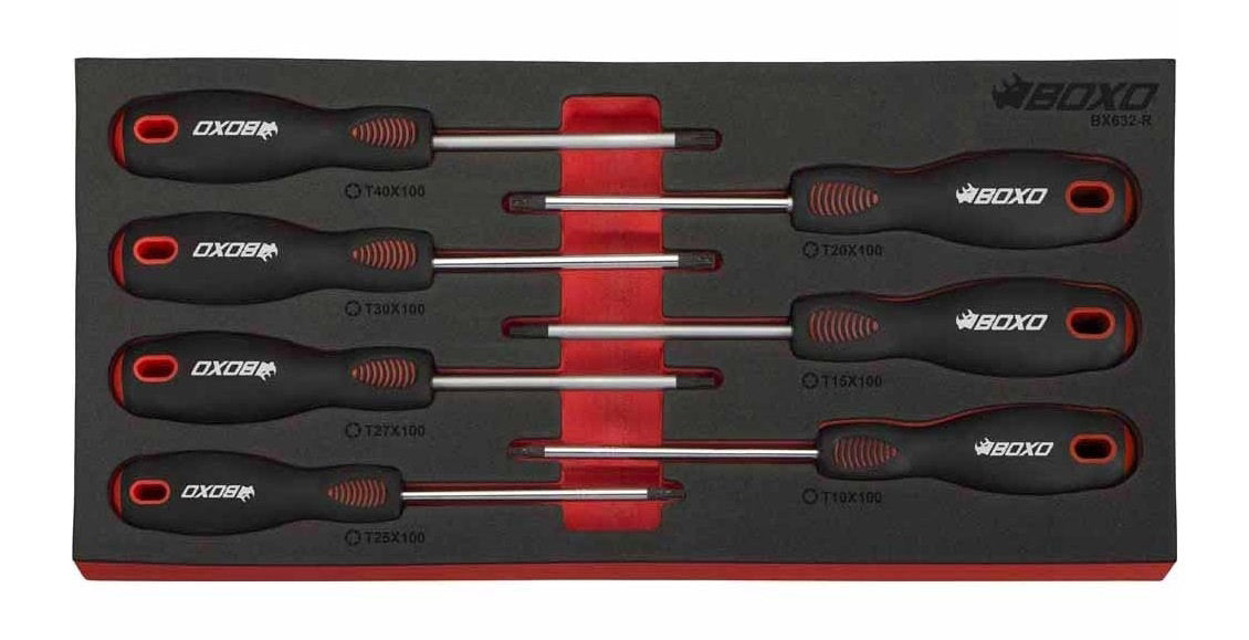7 Pc Torx Screwdriver Set In EVA Foam