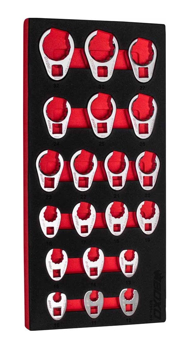 20Pc Master Crow Foot Set 10mm To 32mm