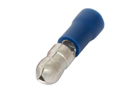 Blue 5.0mm Male Bullet Pre-Ins.Terminal - 100pk