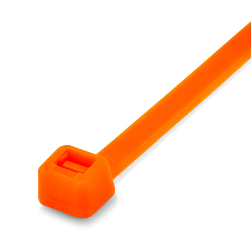 300 x 4.8mm Fluorescent Orange Cable Ties - Pack of 100