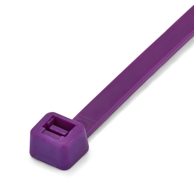 100 x 2.5mm Purple Cable Ties - Pack of 100