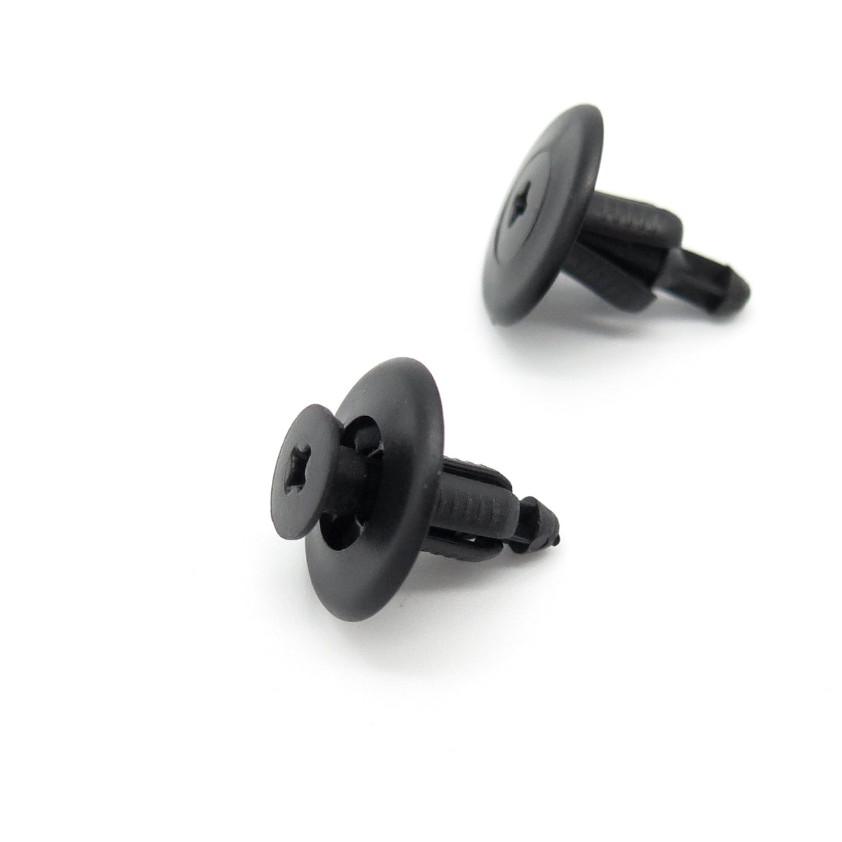 Push Fit Plastic Rivet, 6.5mm Hole, 18mm Collar, Black - image 3