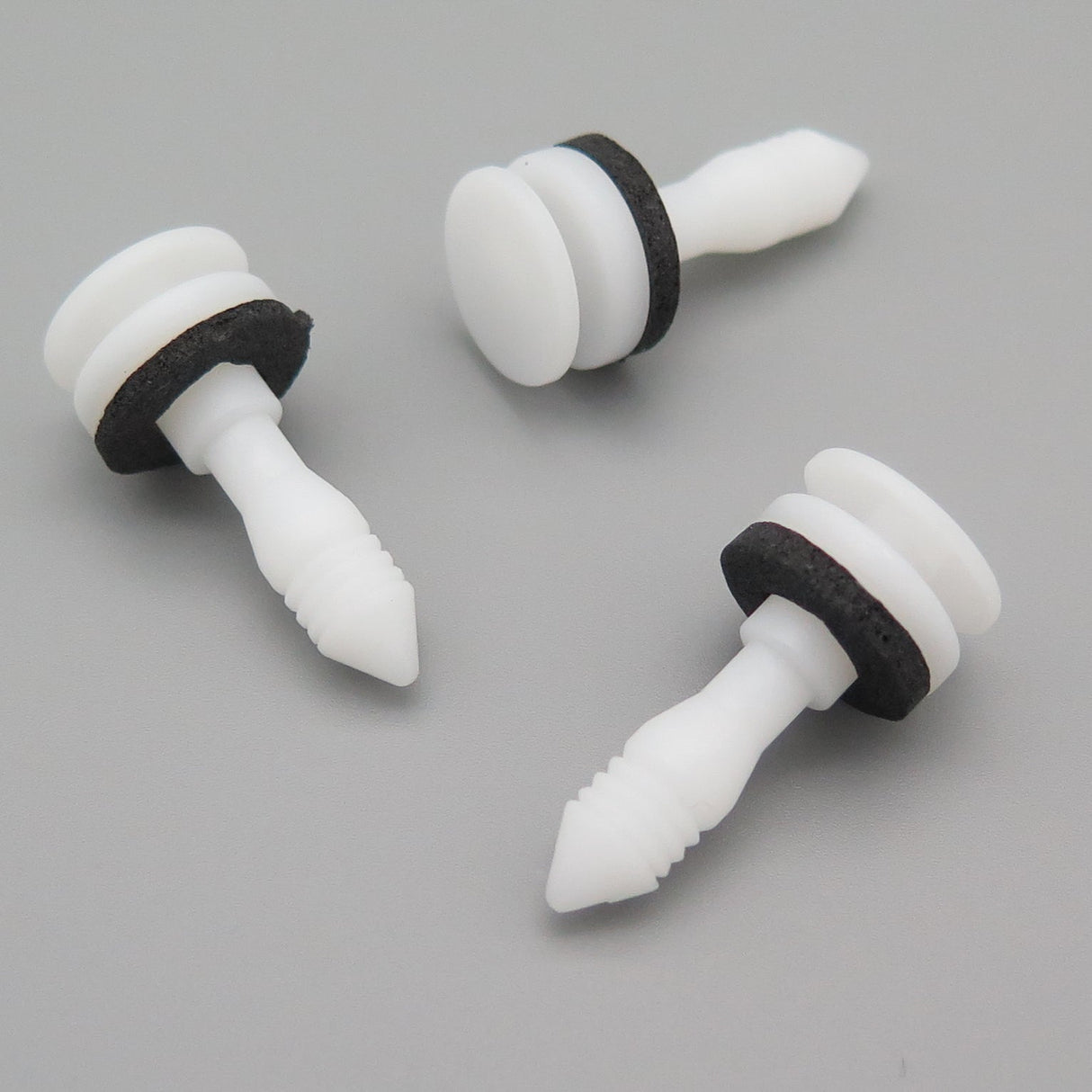 Interior Trim Panel Clip, White with Washer