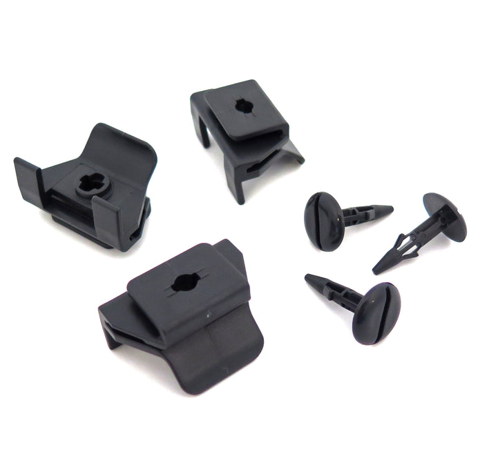 Fastener Set, Spire Clip and Pin, Grey