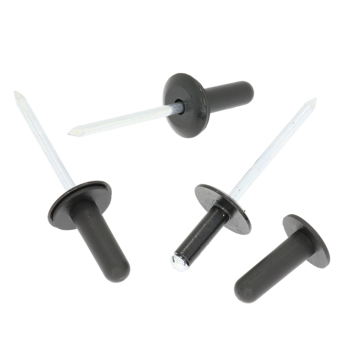 6.5mm Aluminium Rivet, Plastic Head, Black, 15.8mm