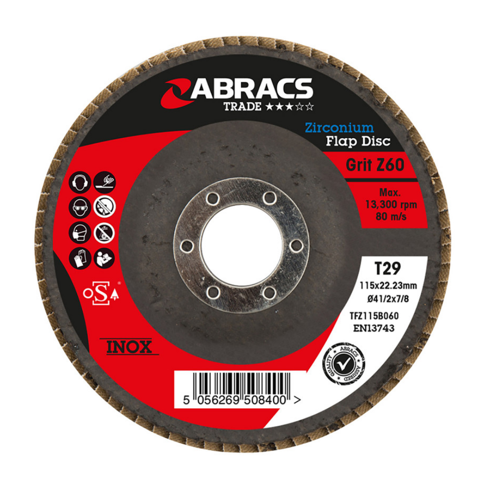 Abracs Flap Discs 100mmxP60