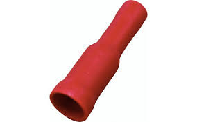 Red 4.0mm Female Bullet Terminal - 100pk