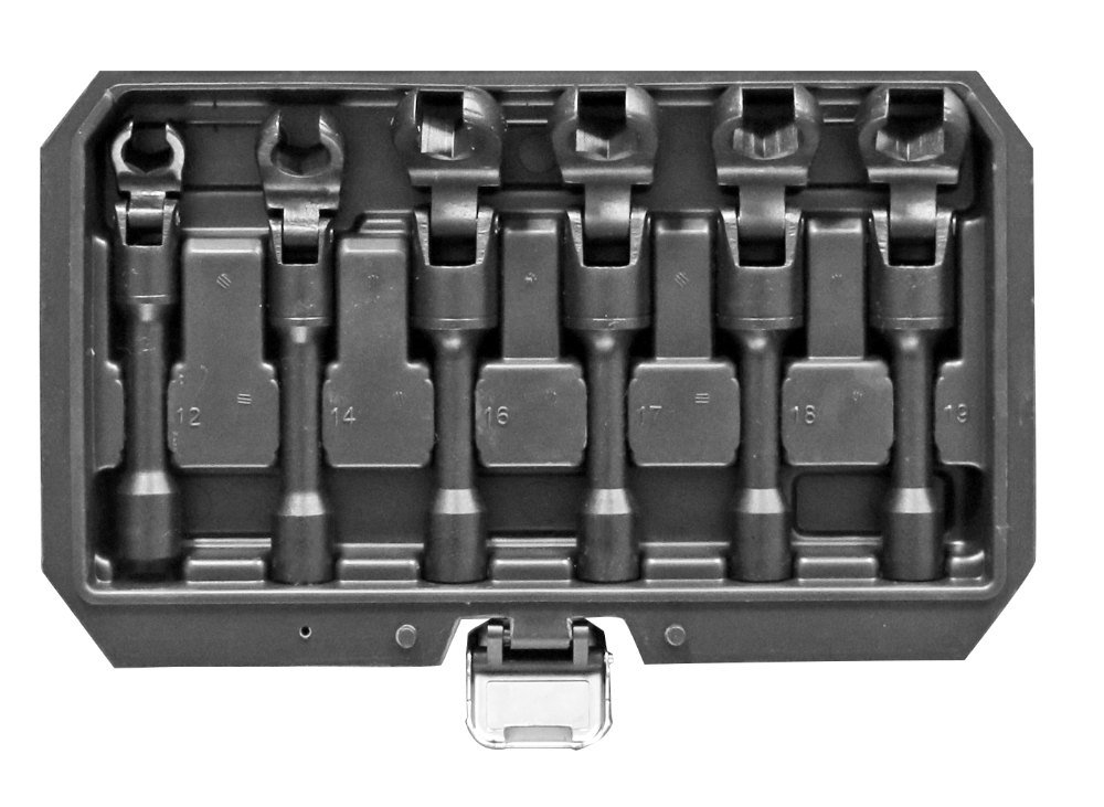 Powerhand 6Pc Long Flex-Head Crows Foot Wrench Set