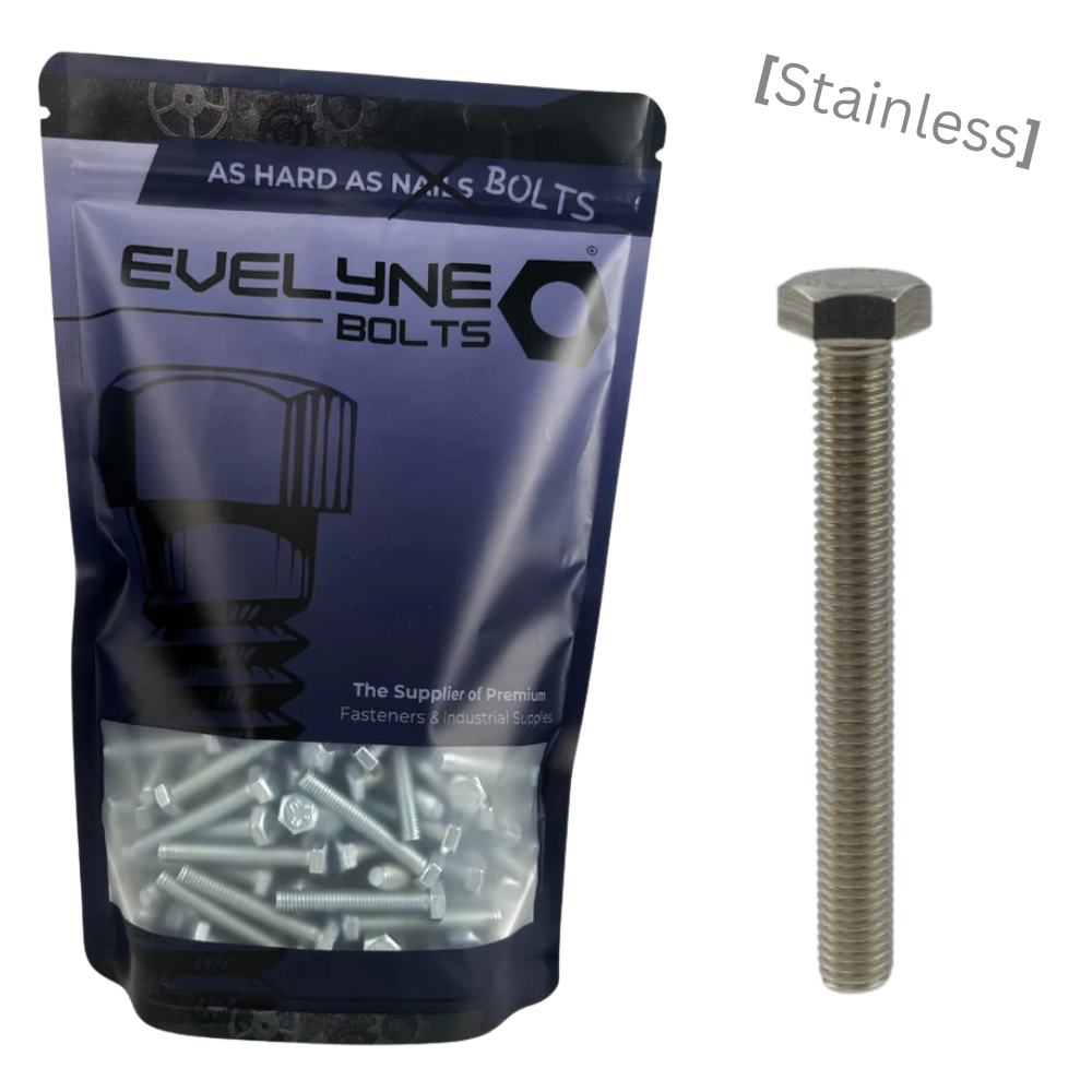 A2 Stainless Setscrews - M8x45 - Evelyne Bolts®