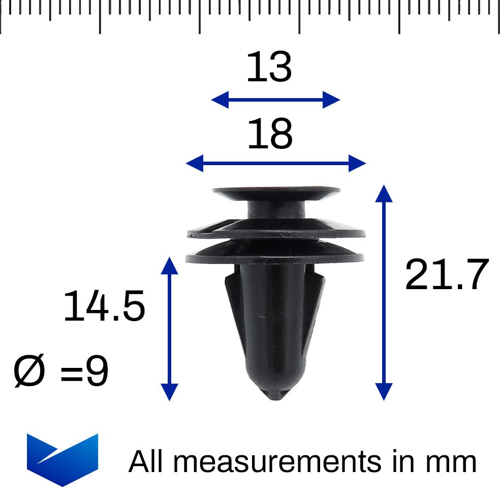 Interior Trim & Panel Clip, Black - image 2