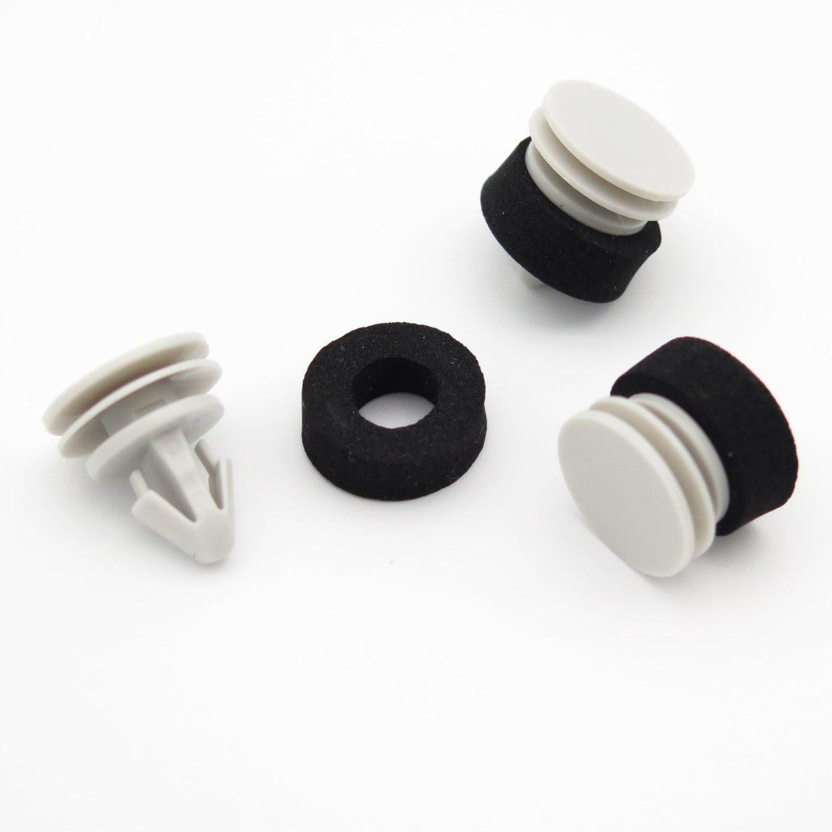 Trim Moulding Clips with Large Washer, Grey