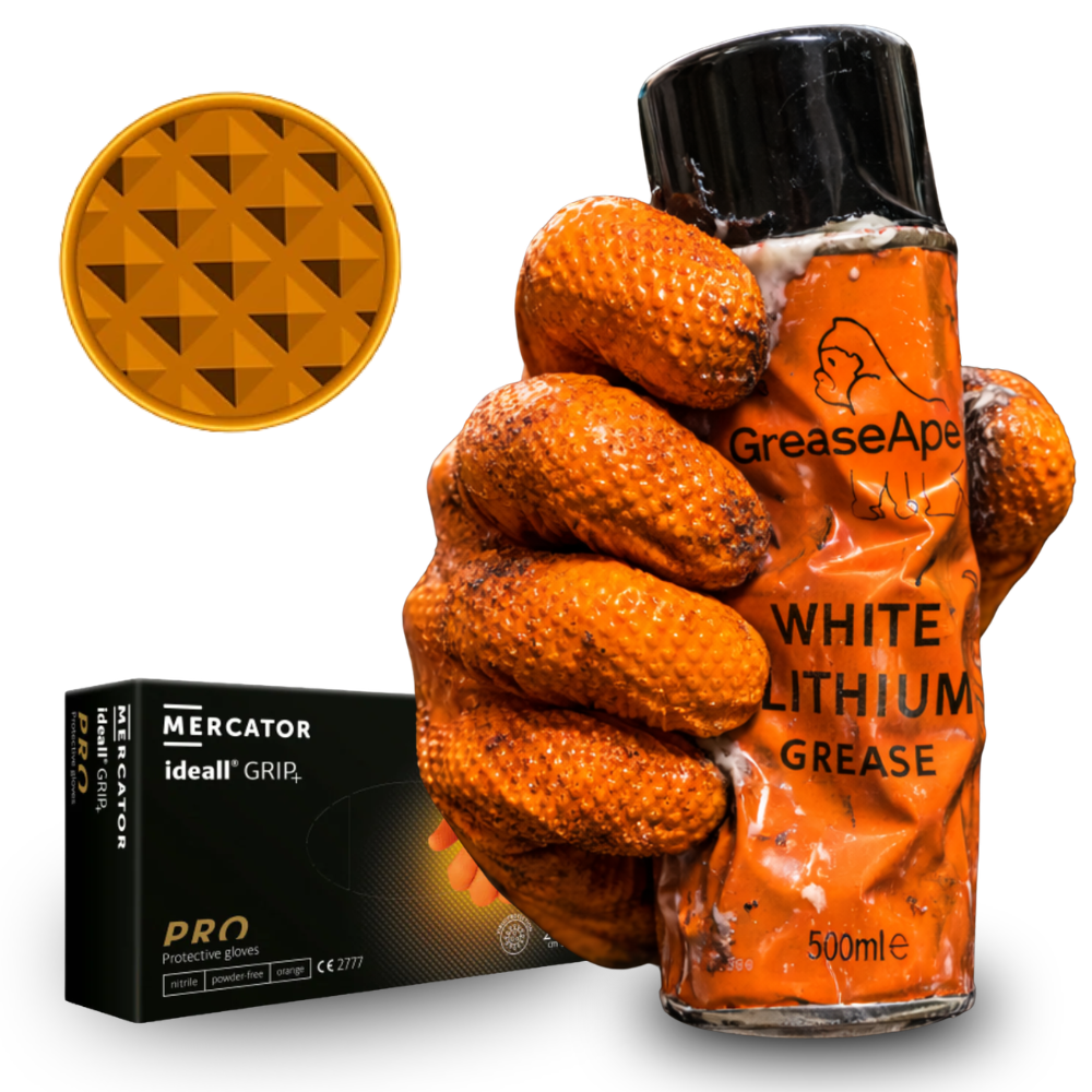 Diamond Grip Gloves - Orange - X Large