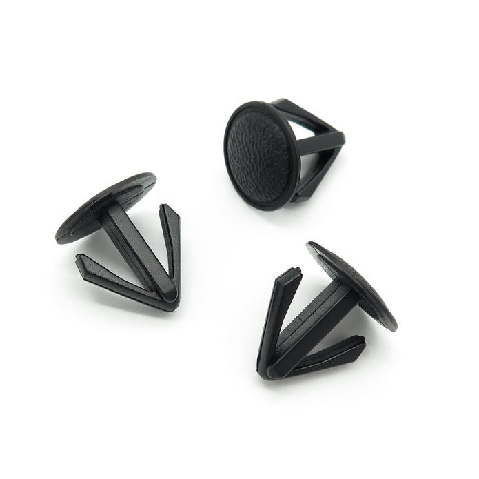 Plastic Blanking Plug, 20mm Head, 10-16mm Hole, Mottled Black