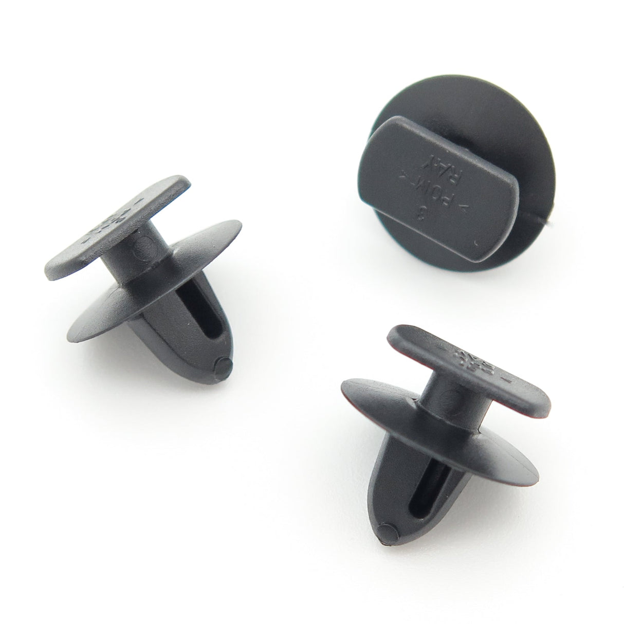 Trim Moulding Clips, Rectangular Head, Black