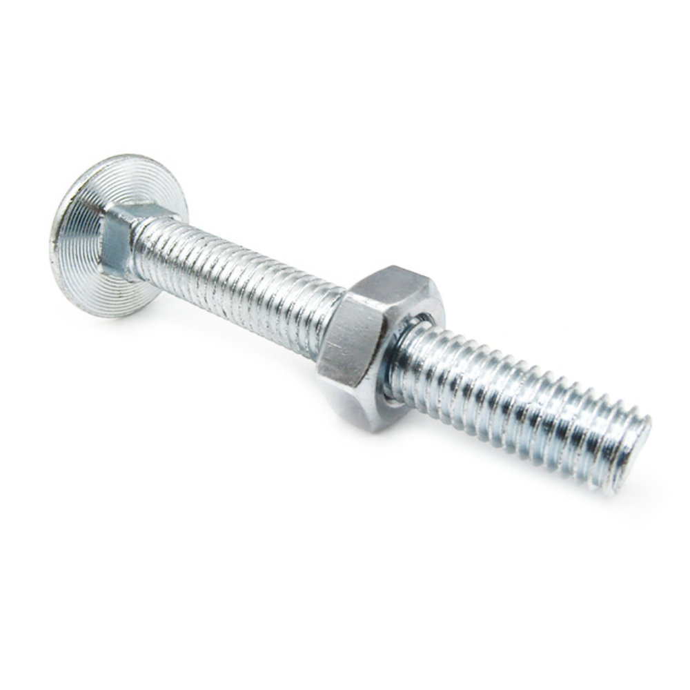 M6x75 Coach bolts steel - Evelyne Bolts®