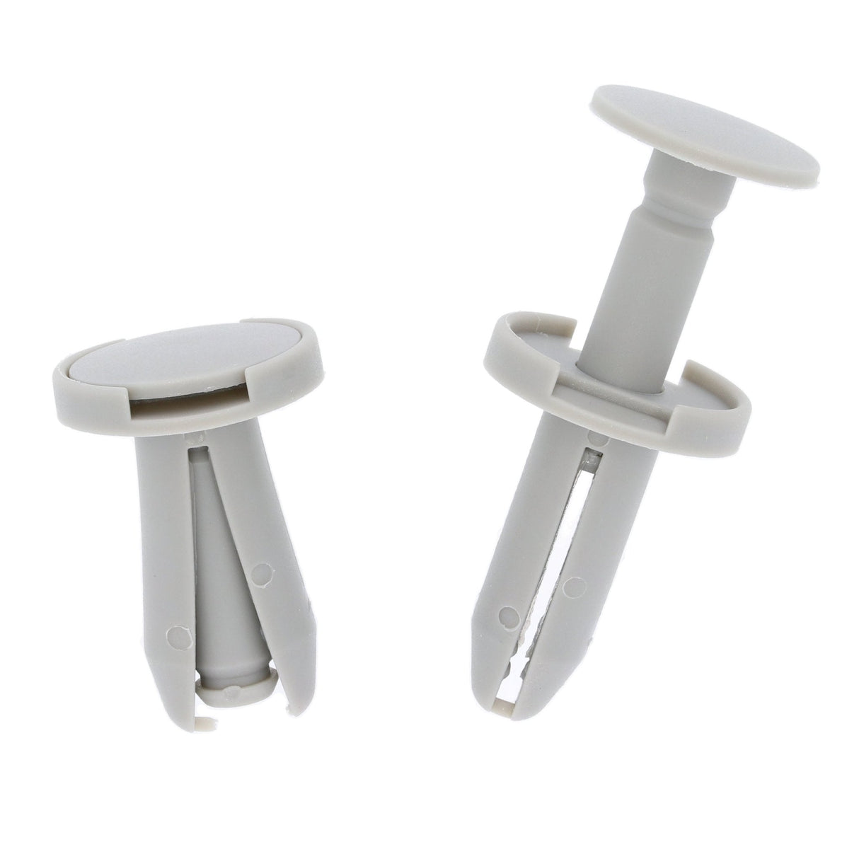 Push Fit Plastic Clip, Light Grey - image 3