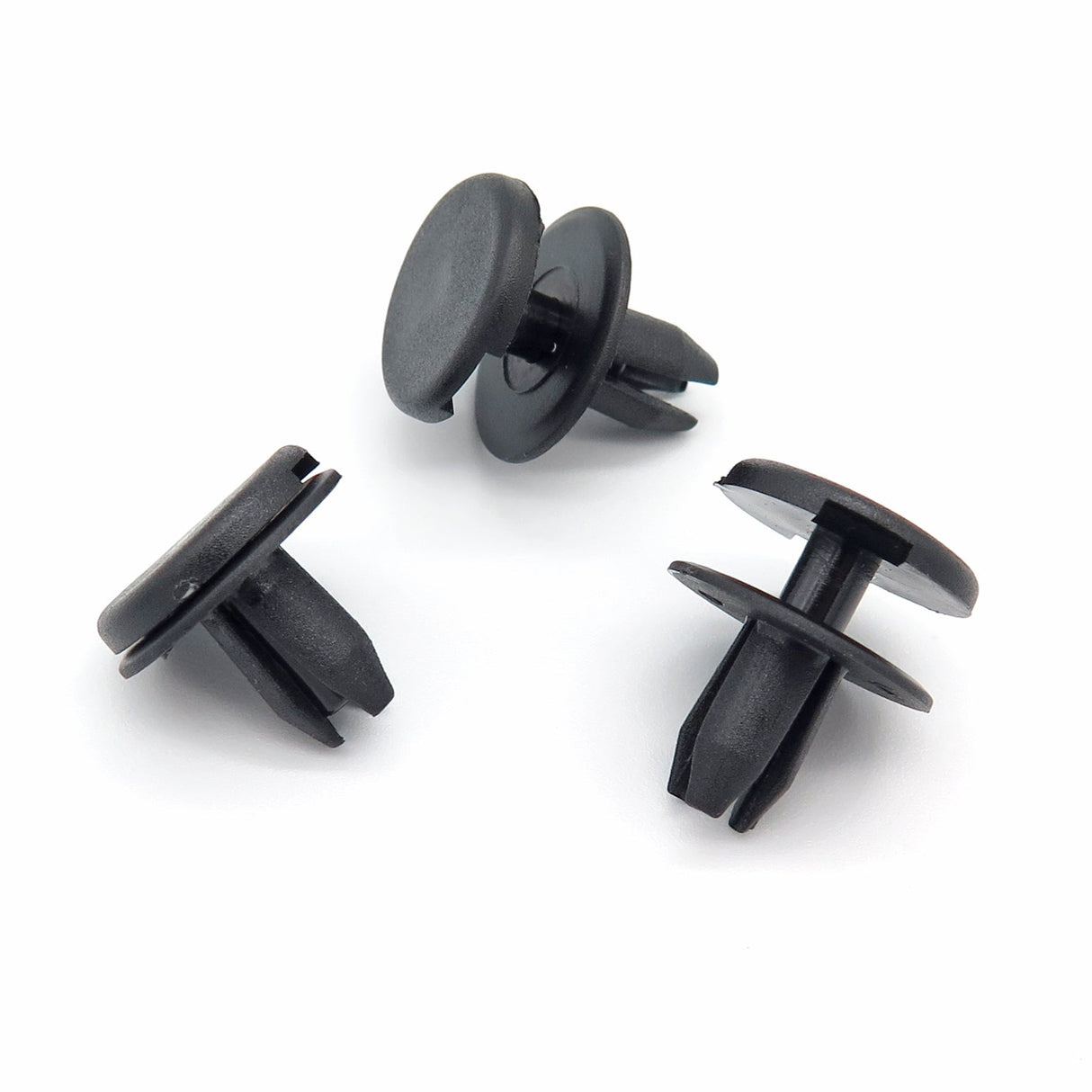 Push Fit Plastic Fastener Clip, 6mm, Black