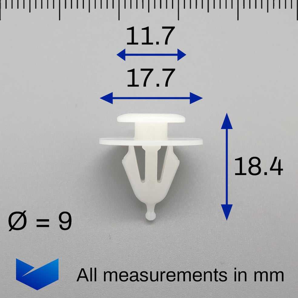 Trim Moulding Clips with Rubber Grommet - image 2