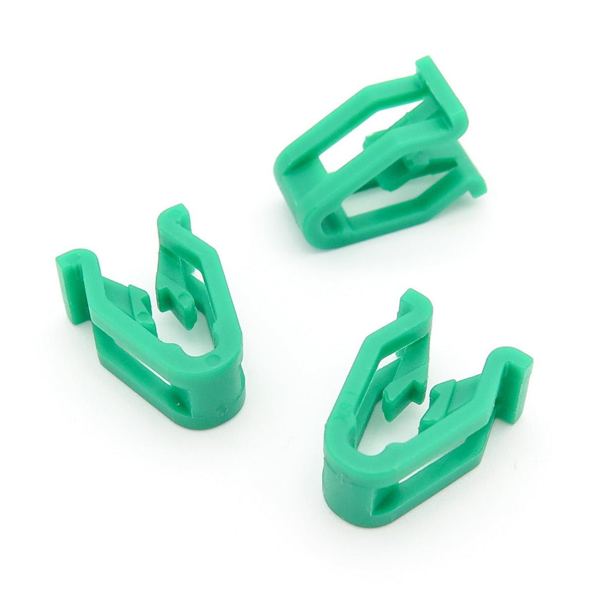 Snap Fit Moulding Clip, Green