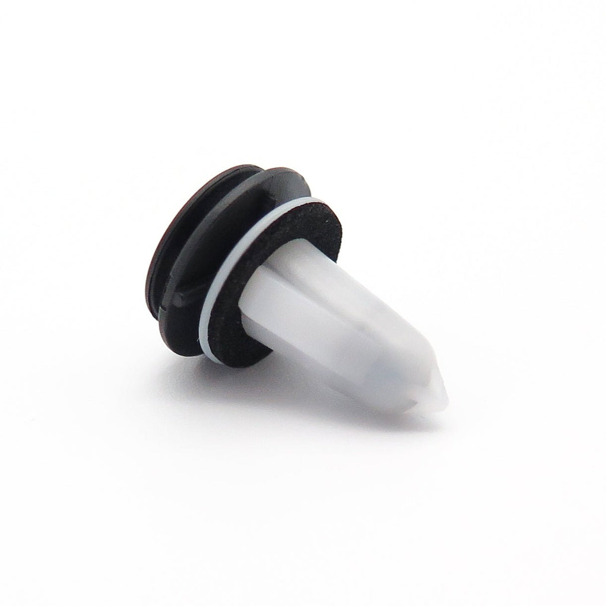 Trim Panel Clip, Black with White Insert - image 3
