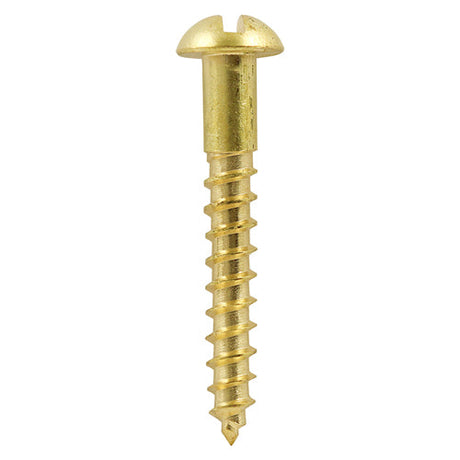 Brass Woodscrew - Roundhead