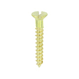 6 x 1 - Brass Timber Screw SLOT CSK