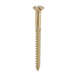 8 x 2 - Brass Timber Screw SLOT CSK