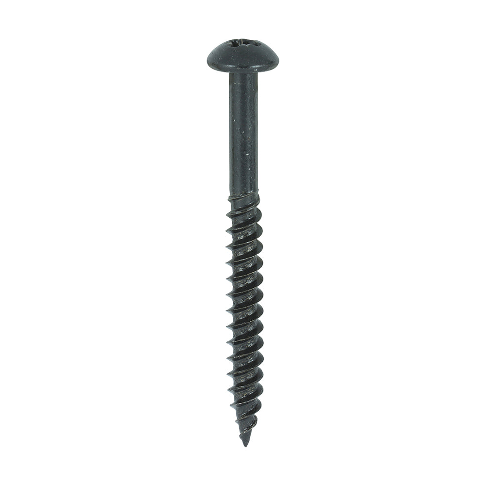 10 x 2 - (50mm x 5mm) - Blackjax Screw PZ2 - Black