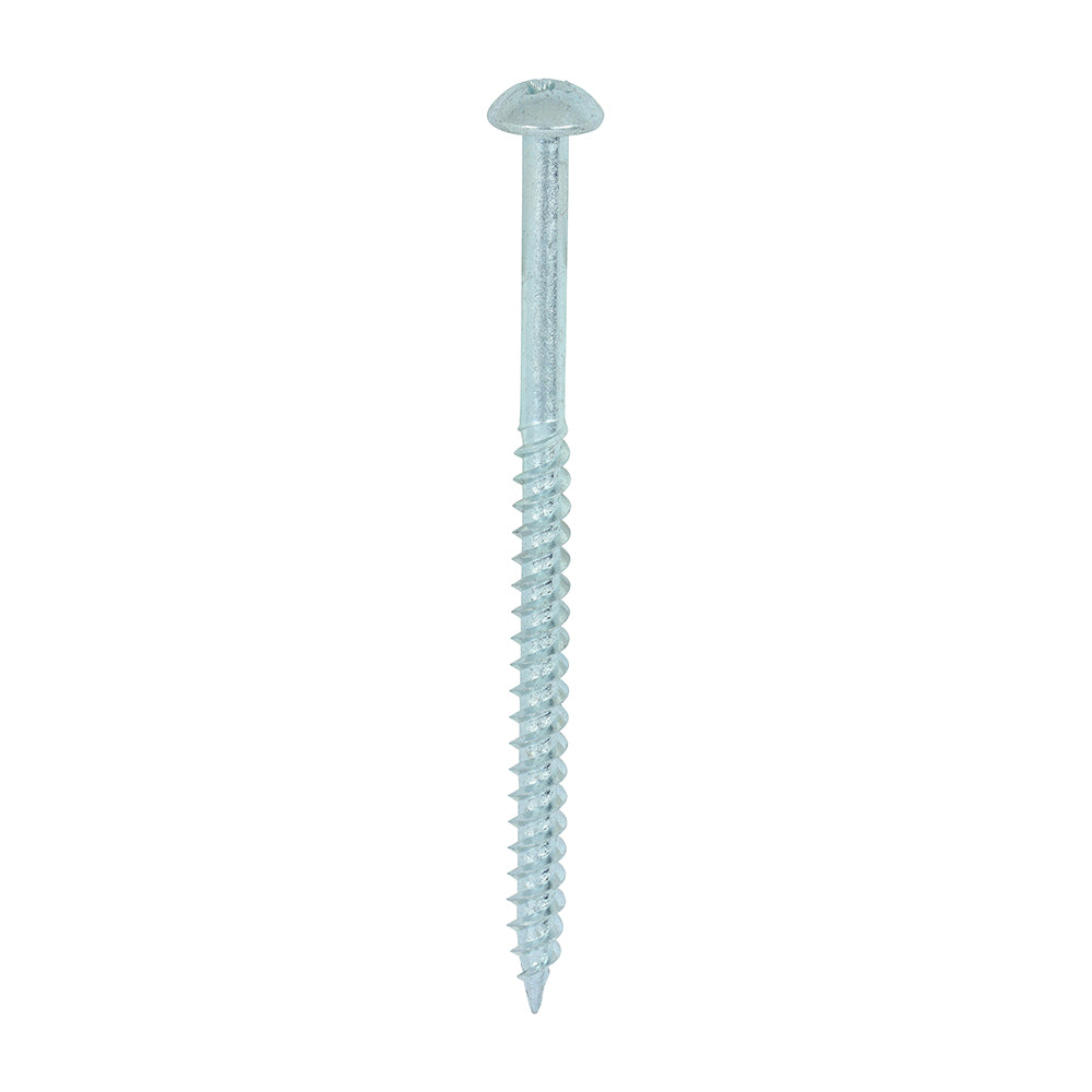 10 x 3  - Twin Woodscrew PZ2 RND Zinc