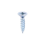 12 x 1  - Twin Woodscrew PZ3 CSK Zinc