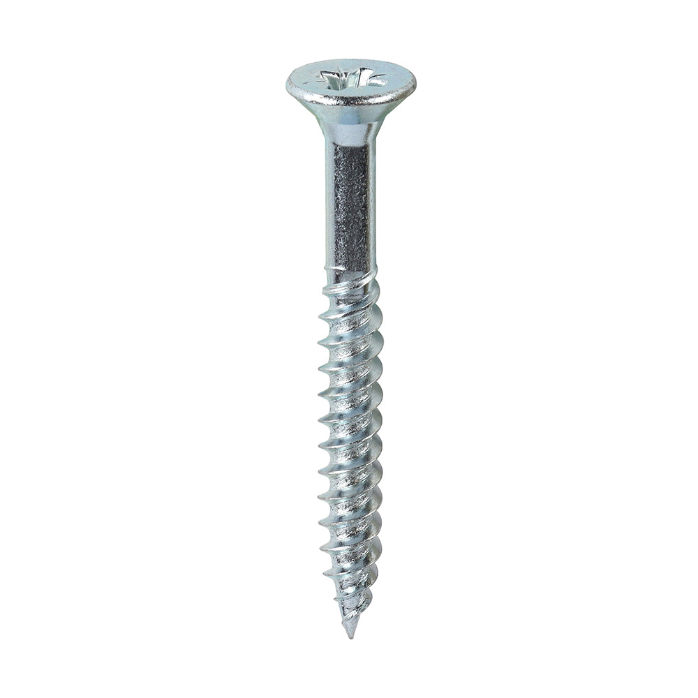 12 x 2  - Twin Woodscrew PZ3 CSK Zinc