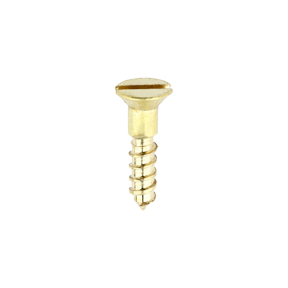 2 x 3/8 - Brass Timber Screw SLOT CSK
