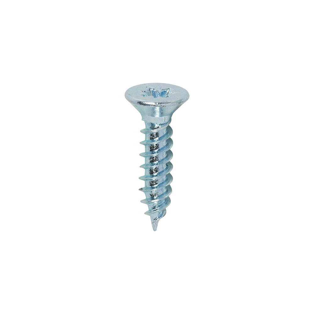 4 x 1/2  - Twin Woodscrew PZ1 CSK Zinc