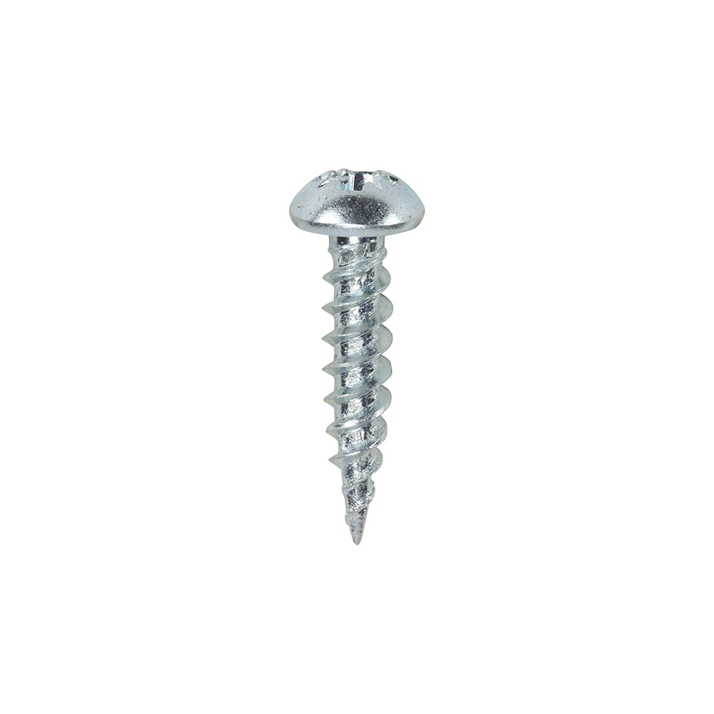 6 x 5/8  - Twin Woodscrew PZ2 RND Zinc