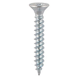 8 x 1/2  - Twin Woodscrew PZ2 CSK Zinc