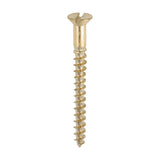 6 x 1 1/2 - Brass Timber Screw SLOT CSK